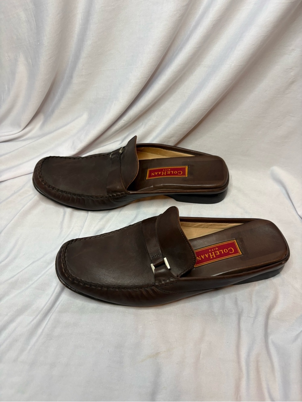 Cole Haan Brown Leather Slip-On Loafers